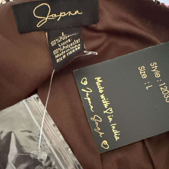 Japna Womens Crop Top Adjustable Straps Beach Vacation Flowers NWT Sz Large - Picture 4 of 4